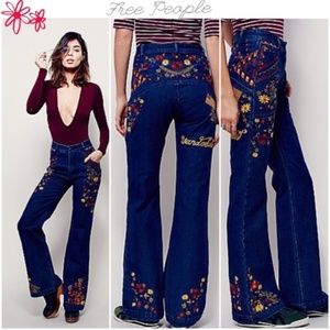 free people  x spell and the wanderlust flare jean